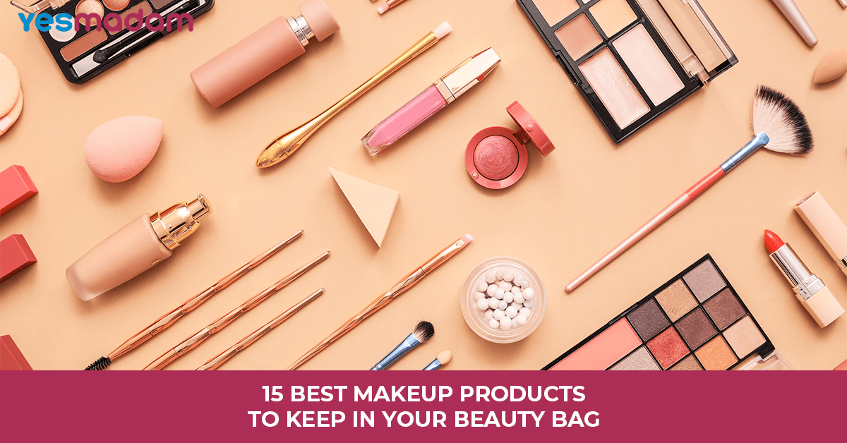 15 Best Makeup Products To Keep In Your Beauty Bag